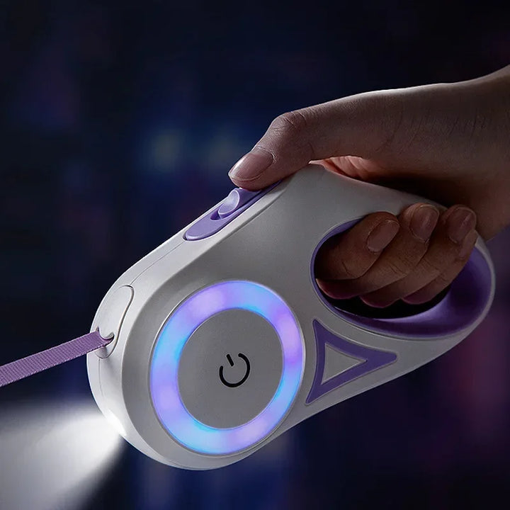 LED Retractable Dog Leash for Small Medium Dogs