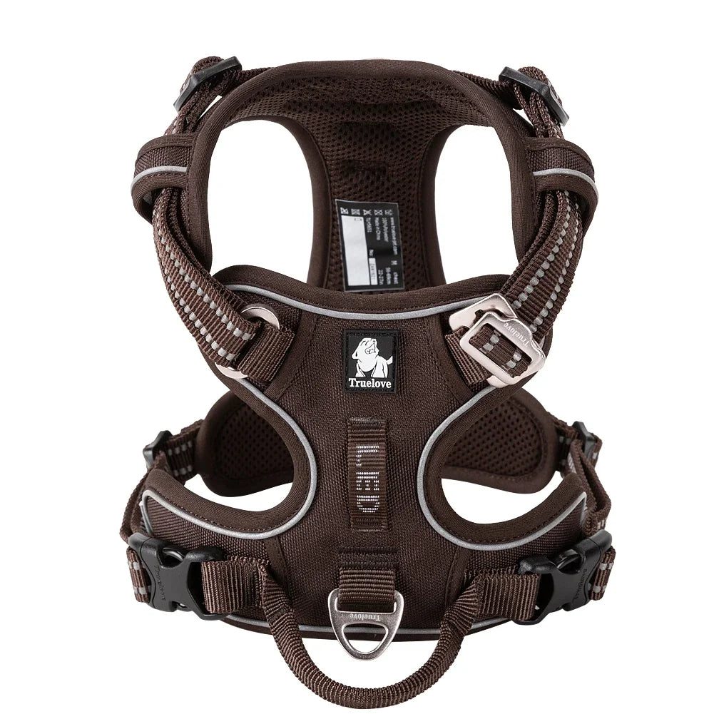 Reflective No Pull Adjustable Step-In Dog Harness