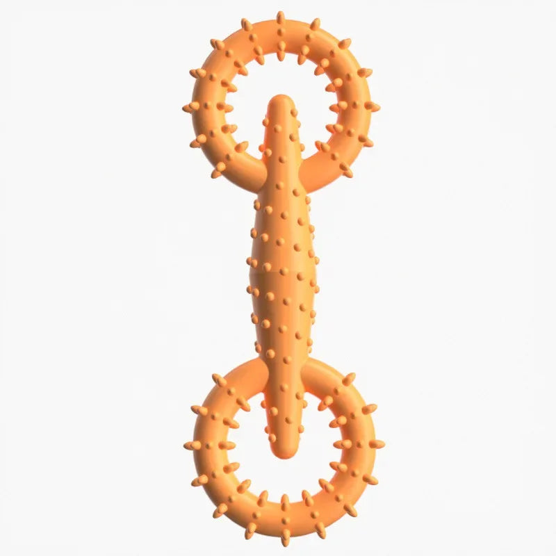 Durable Interactive Dog Pull Ring Chew Toy Teeth Cleaning
