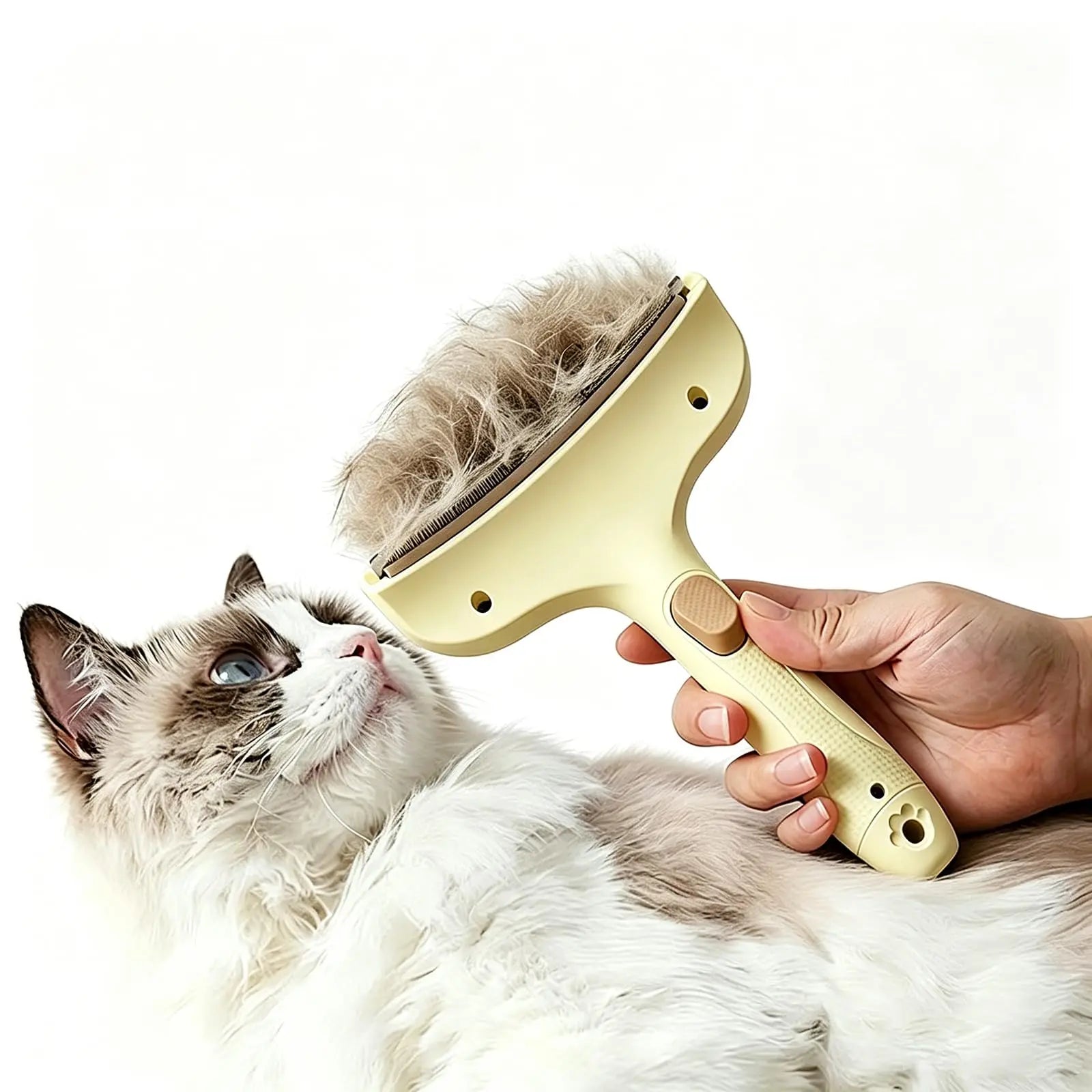 Professional Curved Deshedding Comb for Dogs Cats Grooming Tool