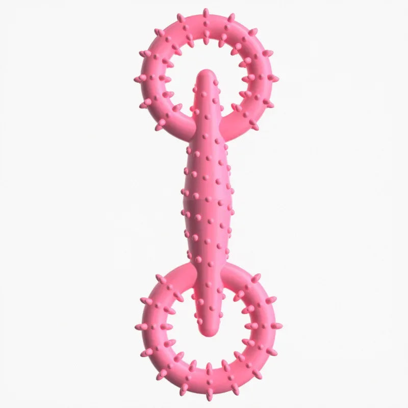 Durable Interactive Dog Pull Ring Chew Toy Teeth Cleaning