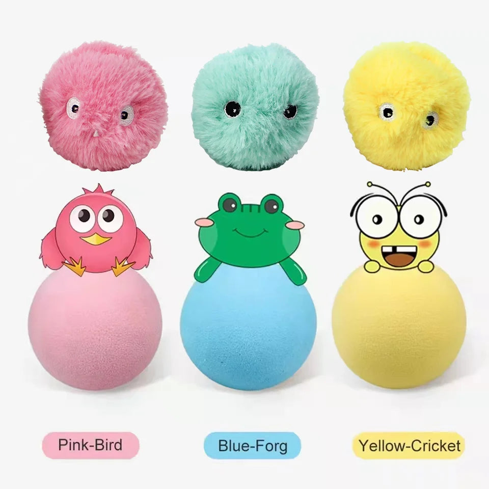 Smart Interactive Catnip Ball Toy with Sound for Cats