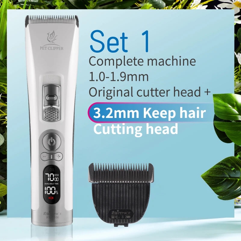 Fenice Cordless Rechargeable Pet Hair Clipper Grooming Trimmer Machine