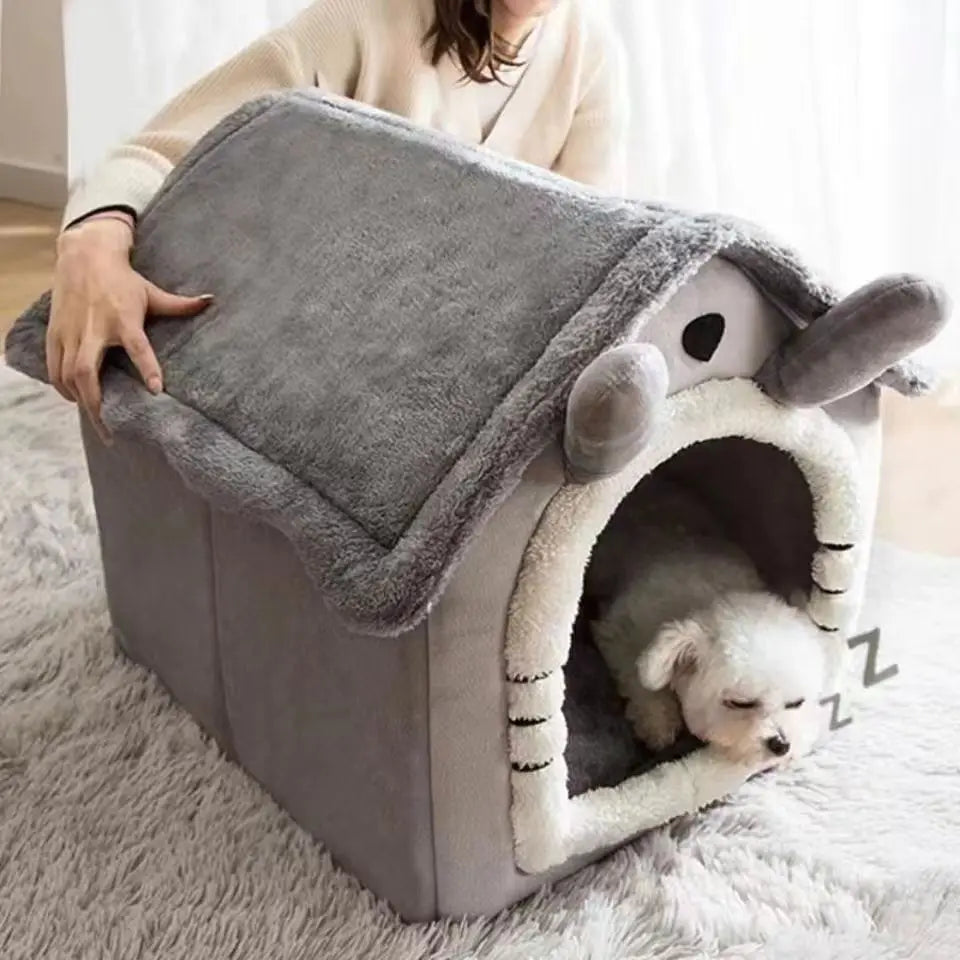 Washable House Style Pet Bed for Small Dogs Cats