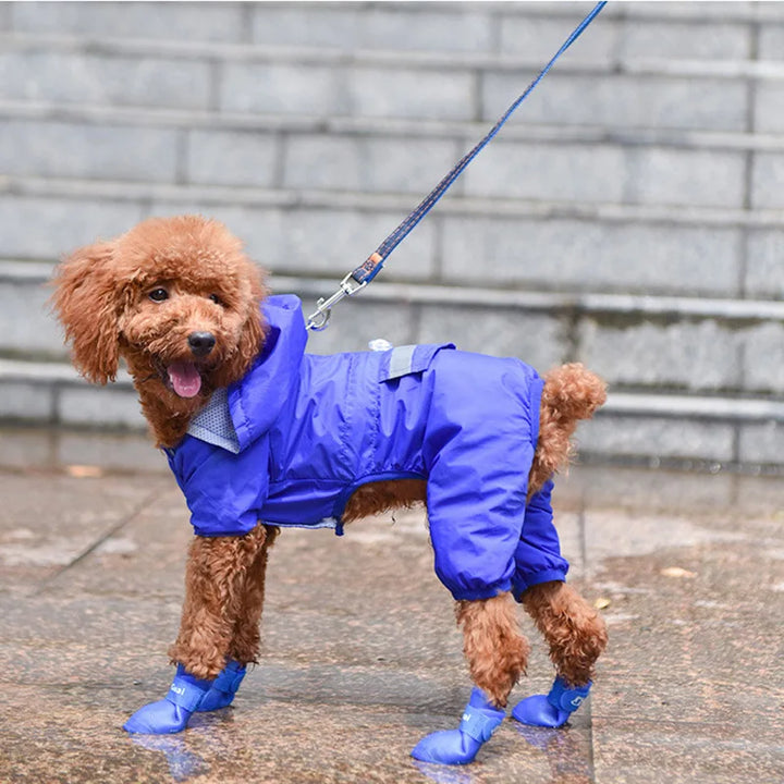 Waterproof Anti-Slip Pet Rain Boots for Dogs Cats Outdoor
