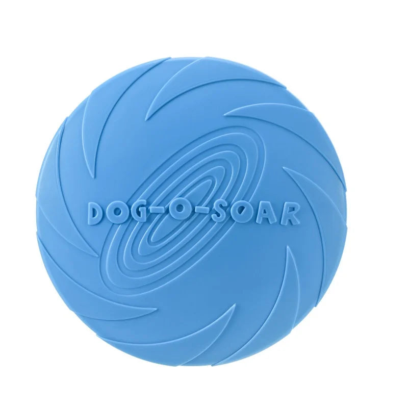 Silicone Interactive Flying Disc Toy for Dogs Cats Training