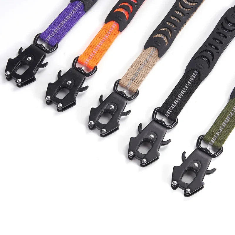 Reflective Adjustable Tactical Nylon Dog Collar Heavy Duty Training