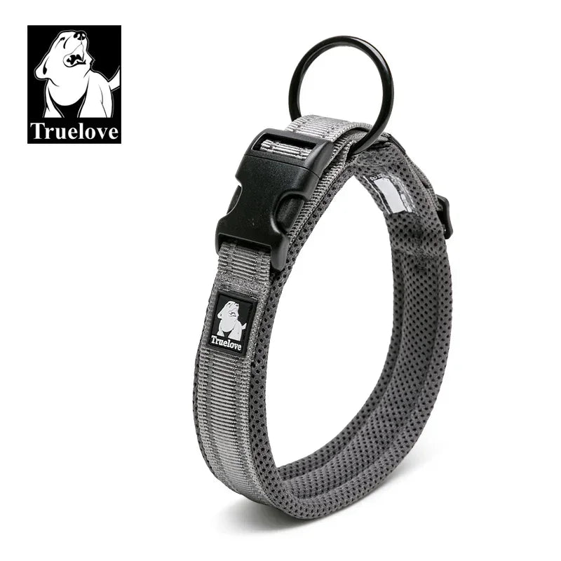 Reflective Mesh Padded Adjustable Dog Collar Durable All-Breed