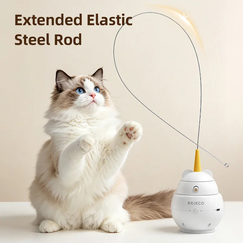 2-in-1 Laser Feather Smart Cat Toy