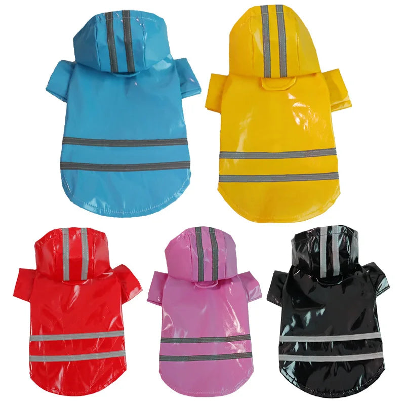 Waterproof Hooded Pet Raincoat Jacket for Dogs Cats