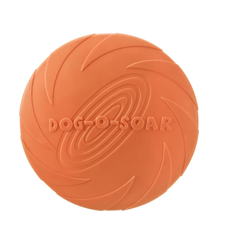 Silicone Interactive Flying Disc Toy for Dogs Cats Training