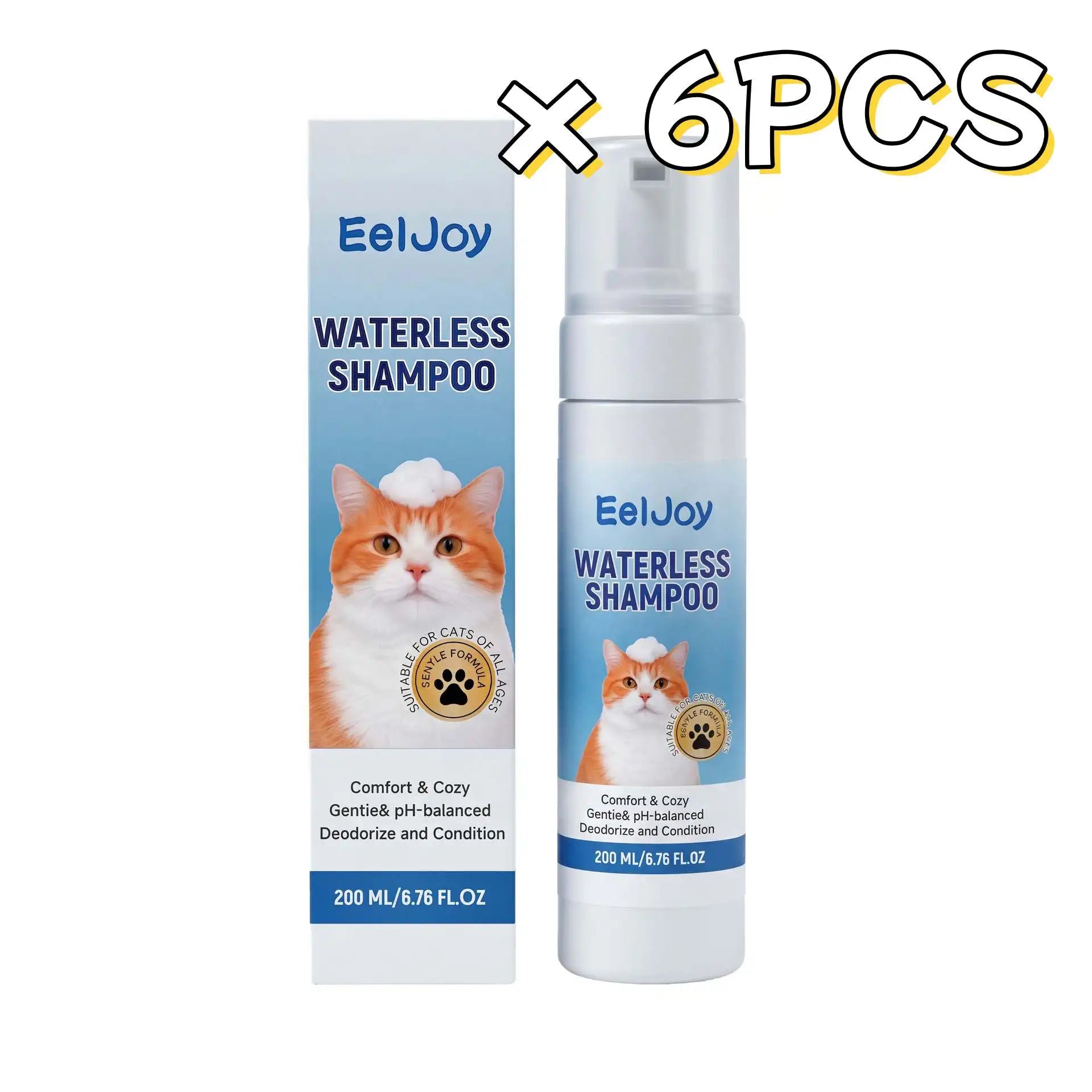 No-Rinse Cat Shampoo pH Balanced Daily Care Formula