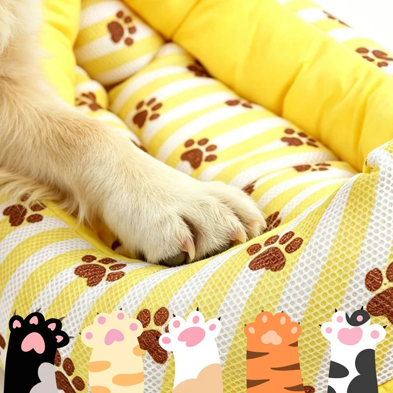 Banana Cooling Pet Bed Soft Cushion for Dogs Cats