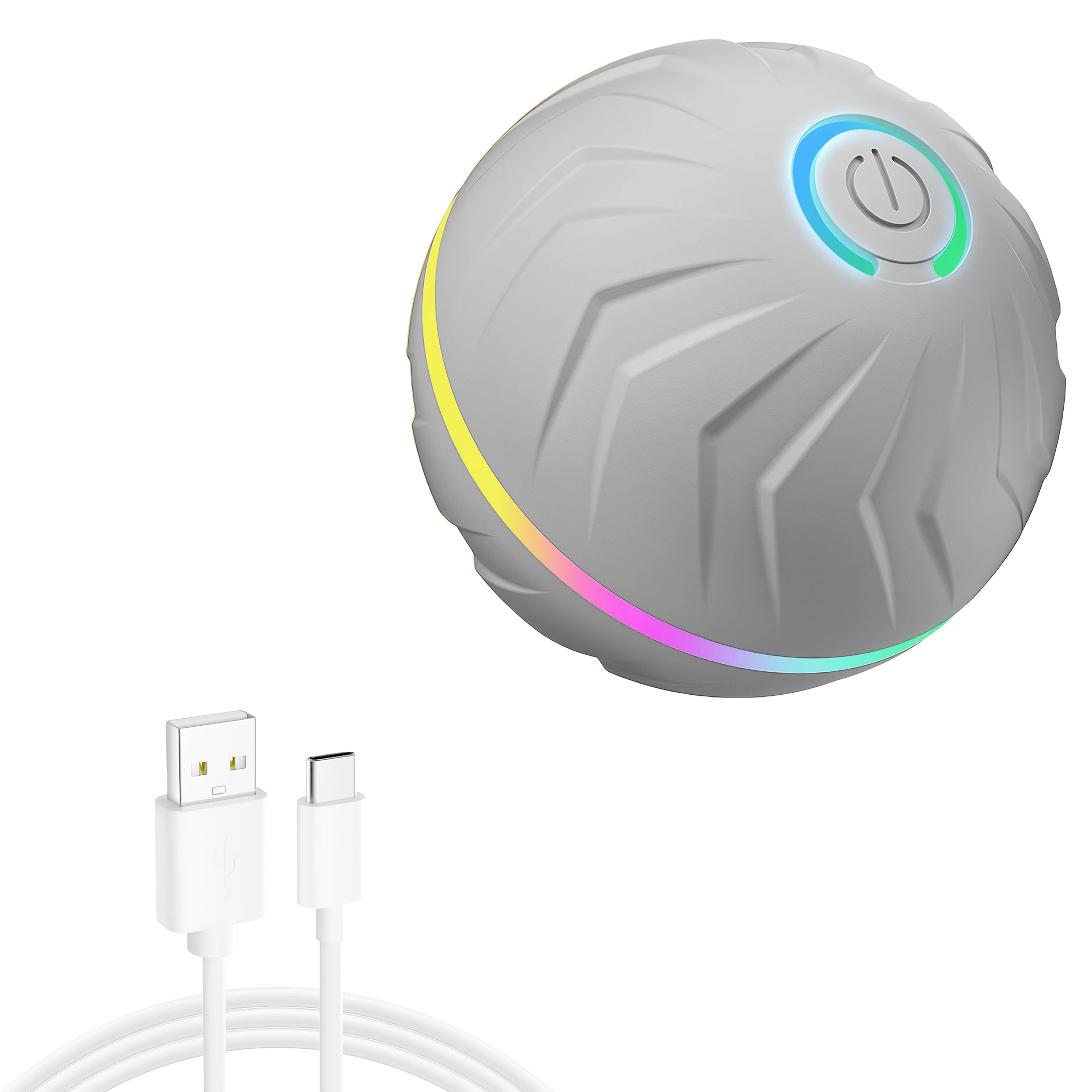 Smart Interactive Rolling Jumping Light Dog Toy Ball