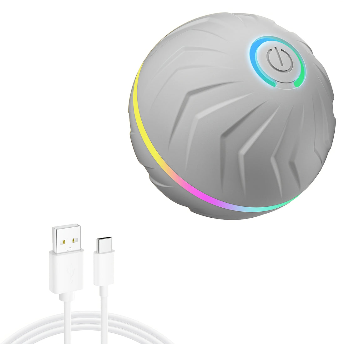 Smart Interactive Rolling Jumping Light Dog Toy Ball