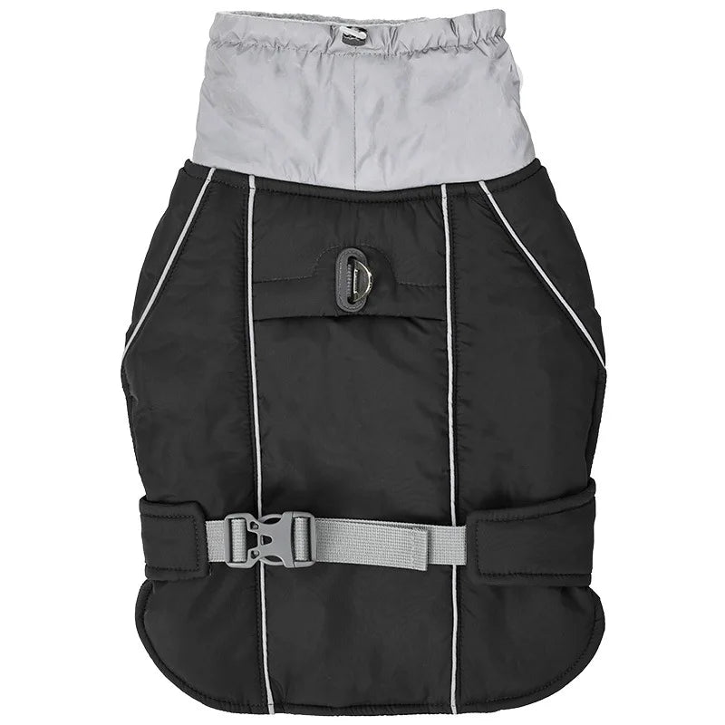 Winter Waterproof Reflective Dog Jacket with Adjustable D-Ring