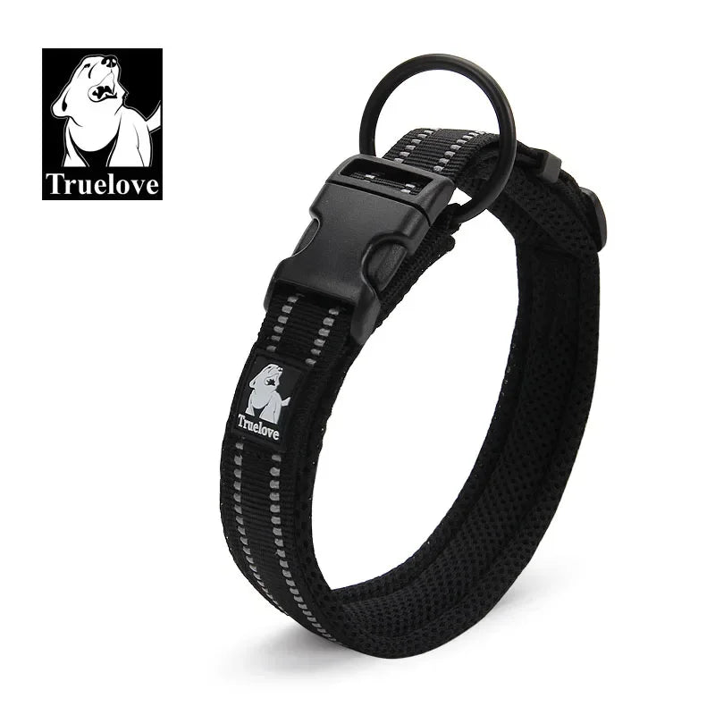 Reflective Mesh Padded Adjustable Dog Collar Durable All-Breed