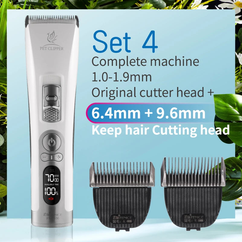 Fenice Cordless Rechargeable Pet Hair Clipper Grooming Trimmer Machine