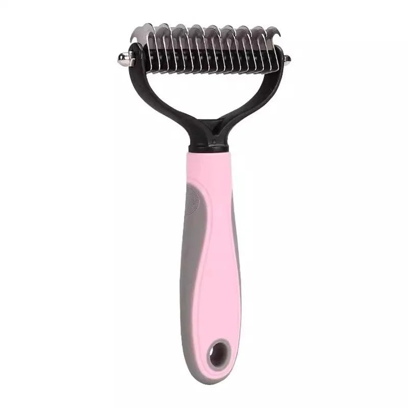 Double-Sided Stainless Steel Pet Grooming Brush Hair Removal Comb