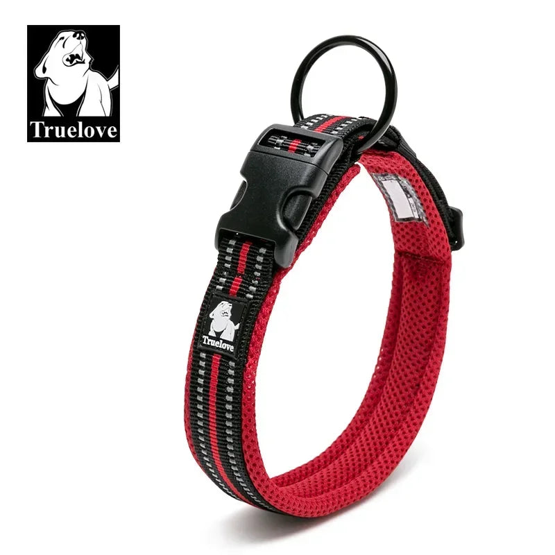 Reflective Mesh Padded Adjustable Dog Collar Durable All-Breed