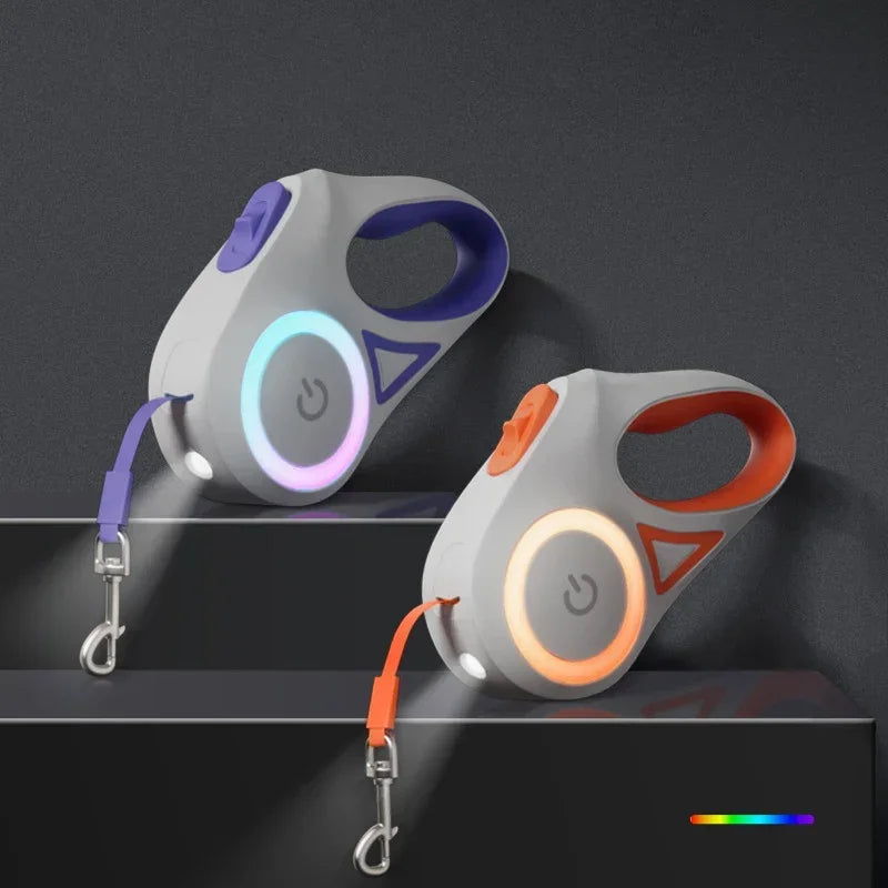 LED Retractable Dog Leash for Small Medium Dogs