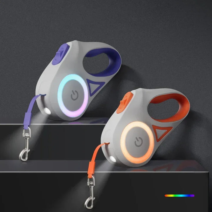 LED Retractable Dog Leash for Small Medium Dogs