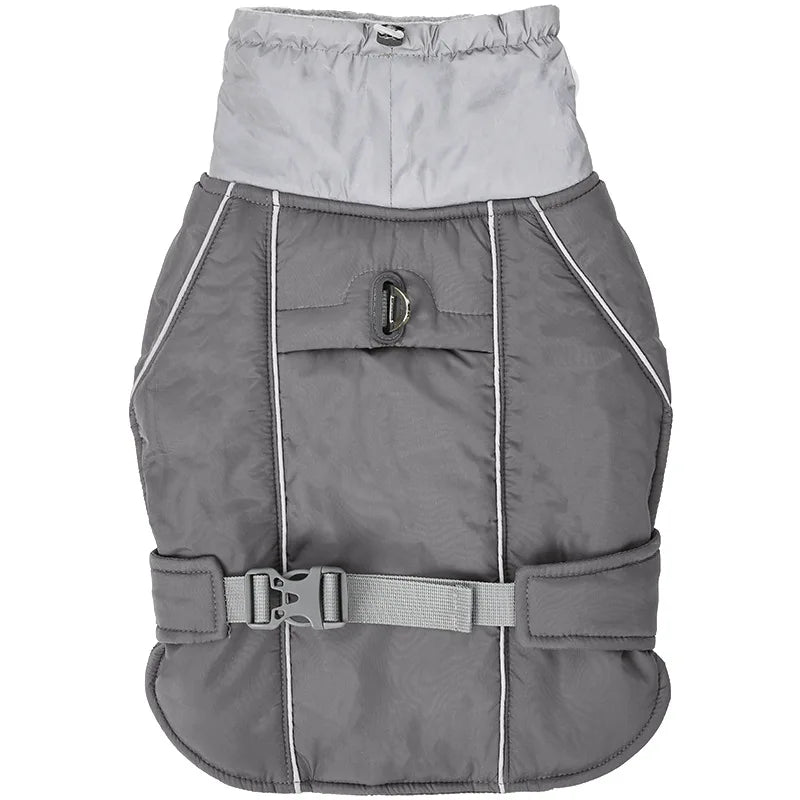 Winter Waterproof Reflective Dog Jacket with Adjustable D-Ring