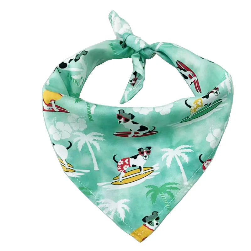 Cute Outdoor Dog Bandana Triangular Scarf for All Dogs