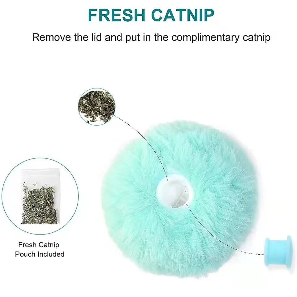 Smart Interactive Catnip Ball Toy with Sound for Cats