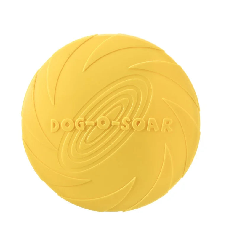 Silicone Interactive Flying Disc Toy for Dogs Cats Training