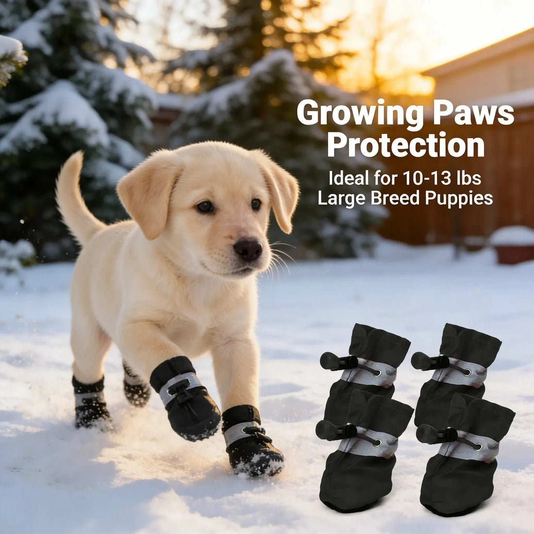 Waterproof Anti-Slip Puppy Shoes Soft Sole Pet Boots