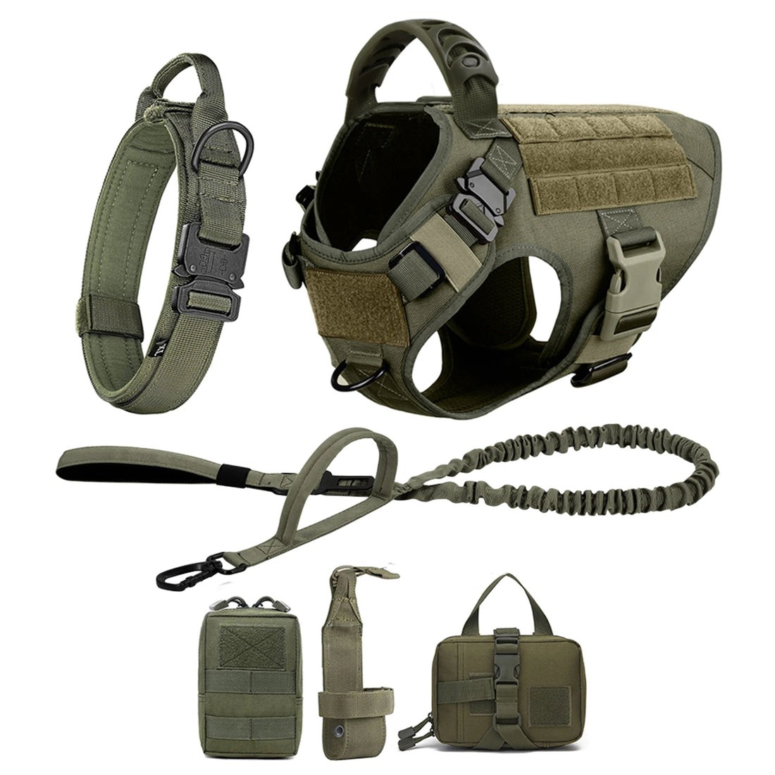 Large Dog Harness Leash Set Adjustable Training Walking Vest
