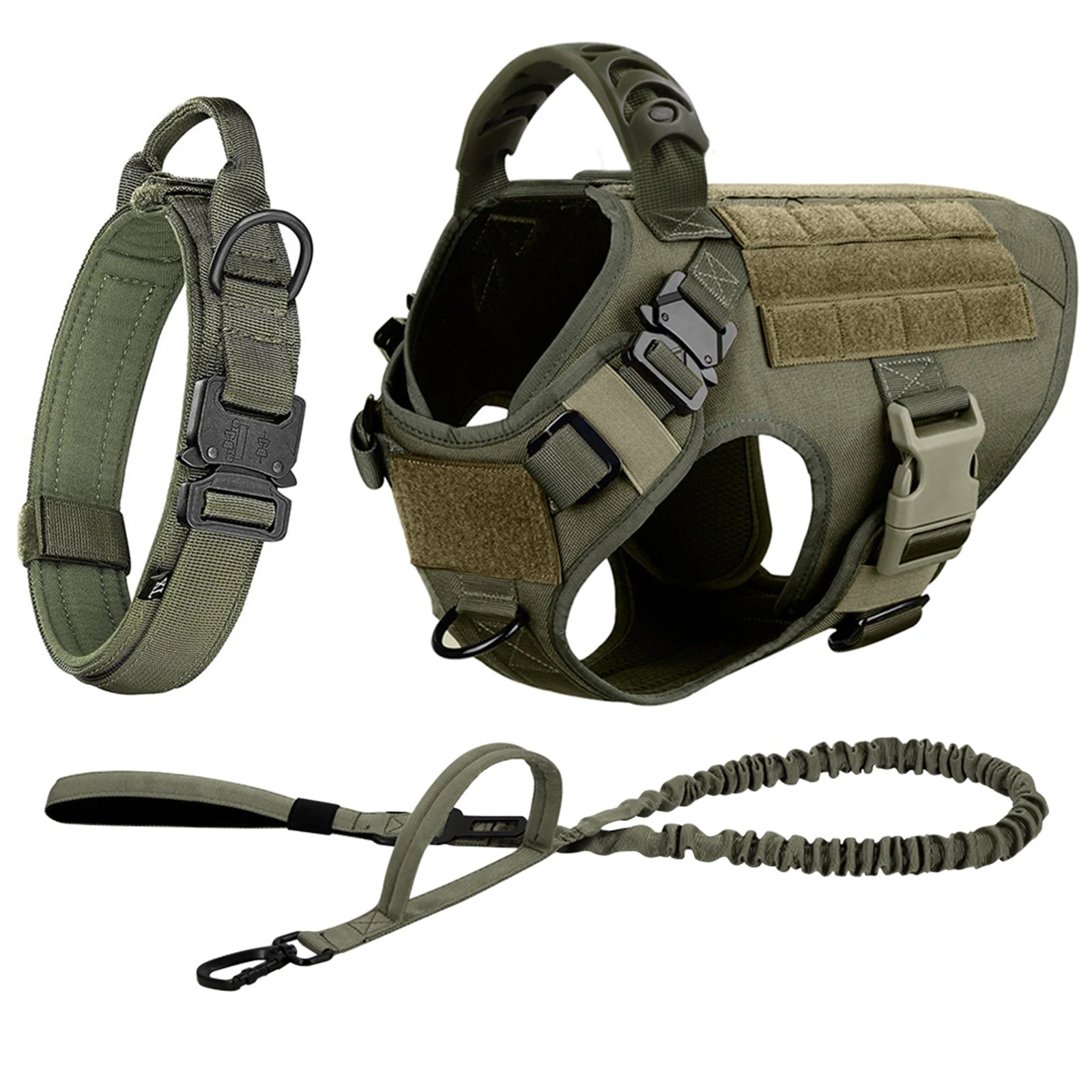 Large Dog Harness Leash Set Adjustable Training Walking Vest