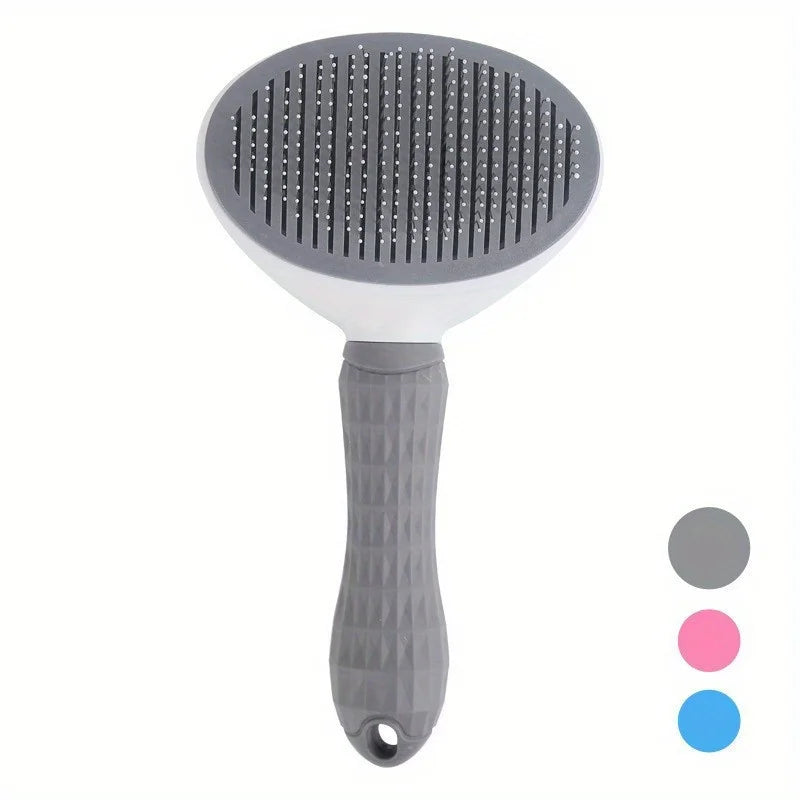 One-Click Self-Cleaning Pet Slicker Brush Hair Remover Comb