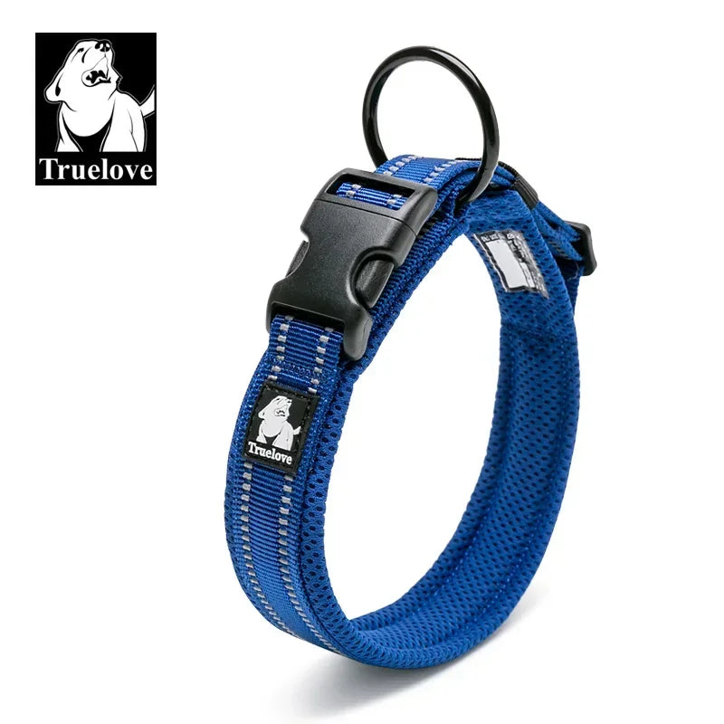 Reflective Mesh Padded Adjustable Dog Collar Durable All-Breed