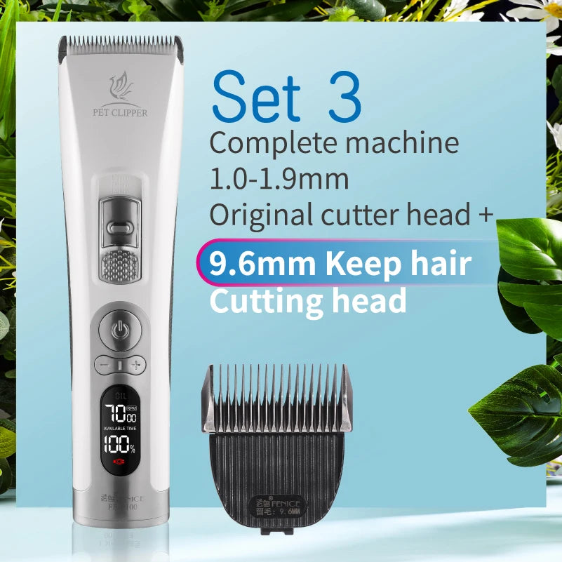 Fenice Cordless Rechargeable Pet Hair Clipper Grooming Trimmer Machine