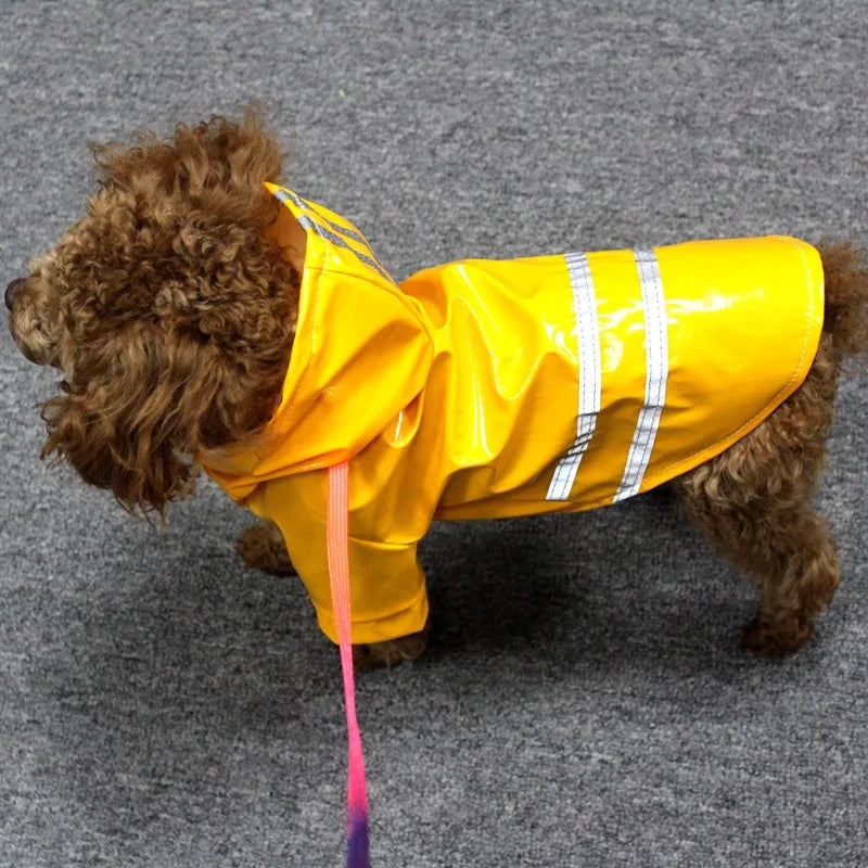 Waterproof Hooded Pet Raincoat Jacket for Dogs Cats