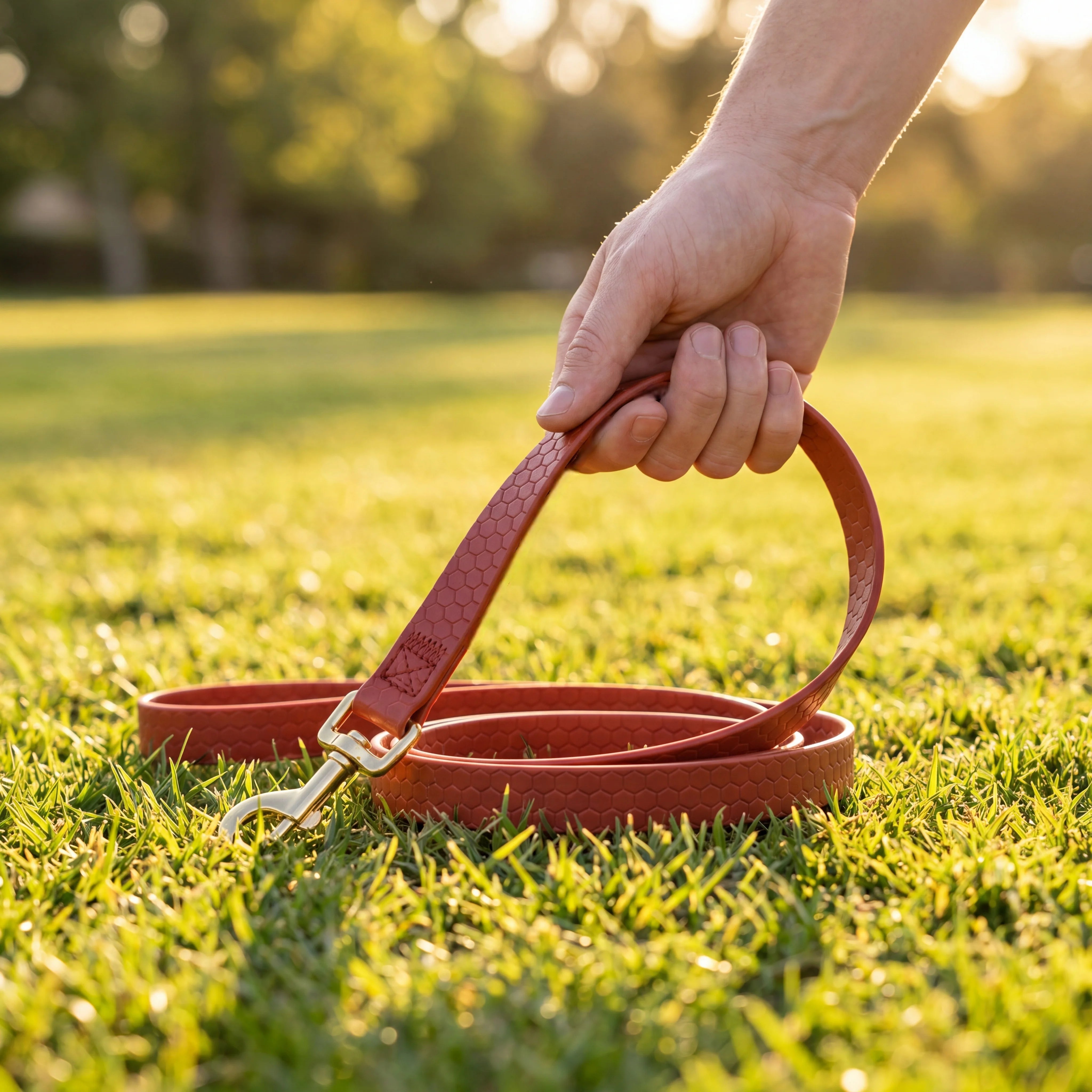 Waterproof PVC Dog Training Leash with Metal Hook