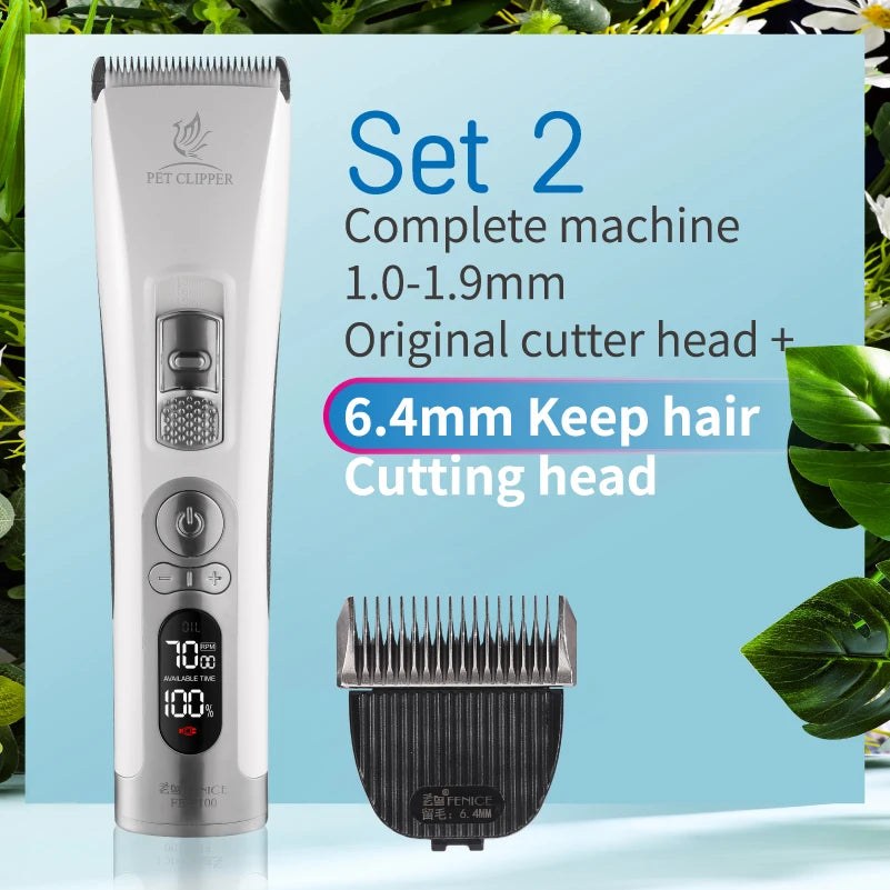 Fenice Cordless Rechargeable Pet Hair Clipper Grooming Trimmer Machine
