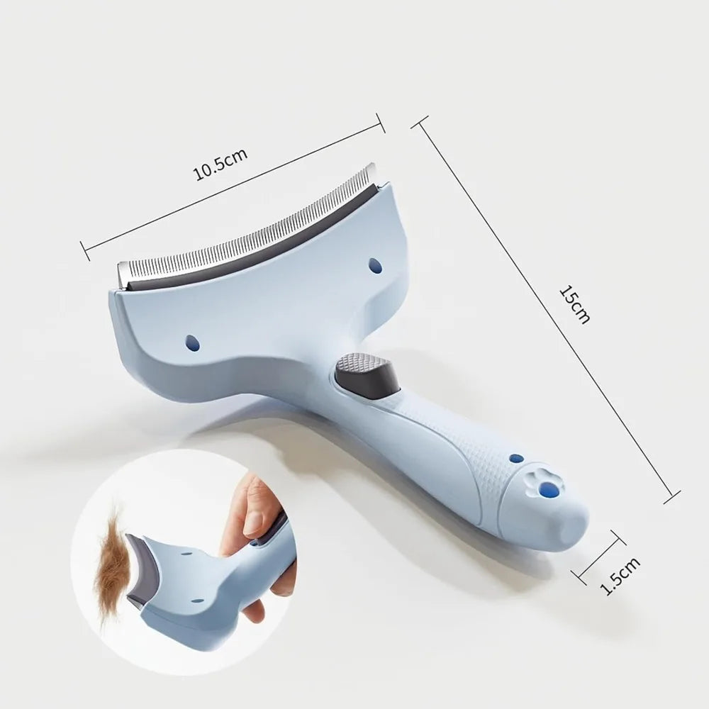 Professional Curved Deshedding Comb for Dogs Cats Grooming Tool