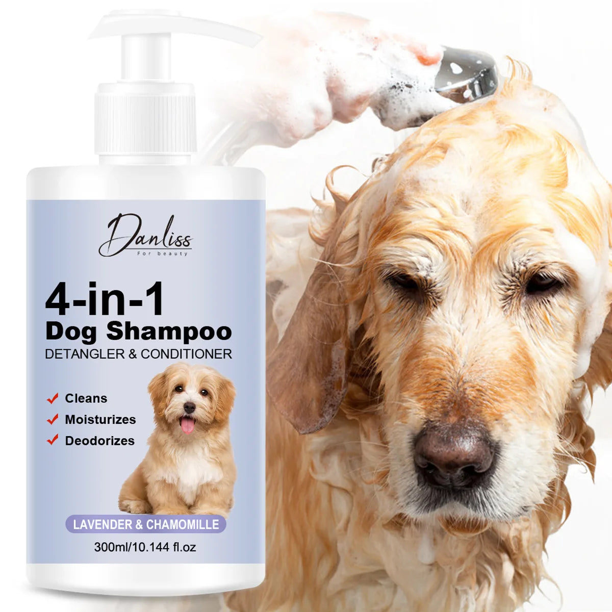 Pet Shampoo for Cats Dogs Odor Removal Hair Care