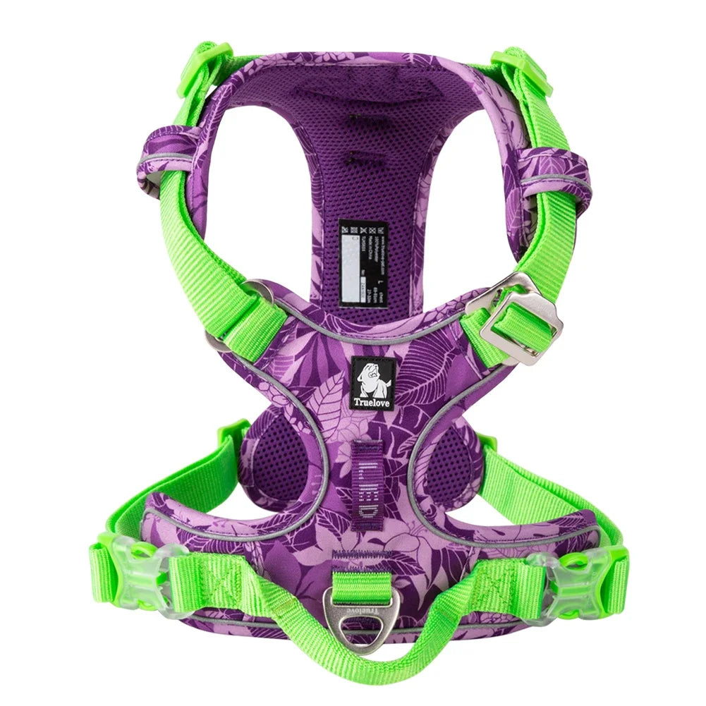 Reflective No Pull Adjustable Step-In Dog Harness