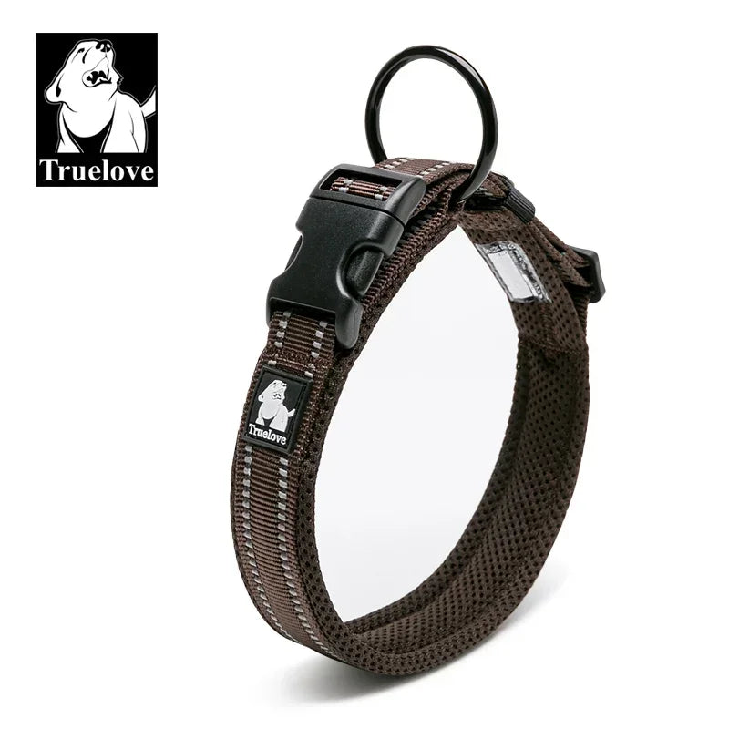 Reflective Mesh Padded Adjustable Dog Collar Durable All-Breed