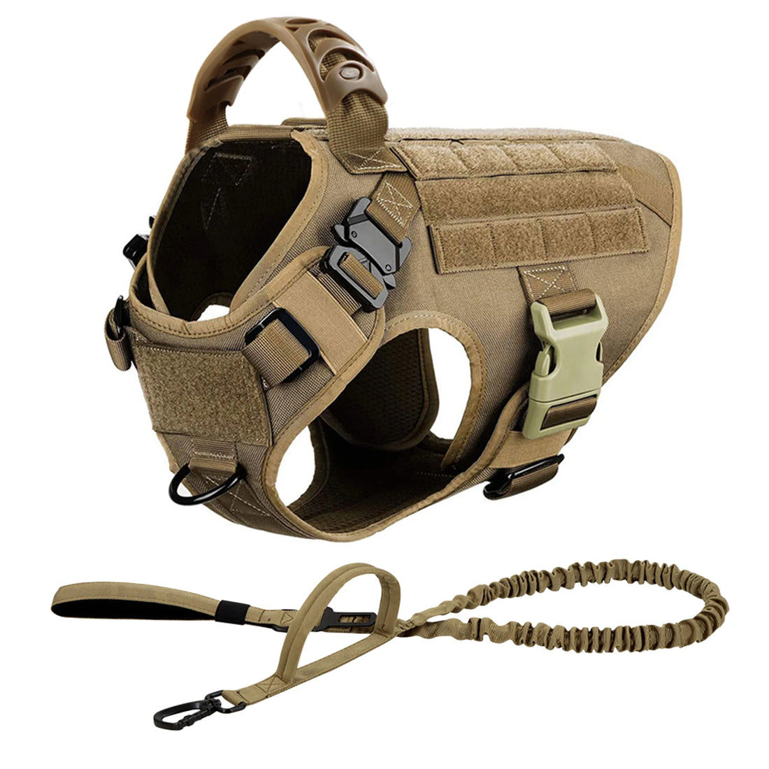 Large Dog Harness Leash Set Adjustable Training Walking Vest
