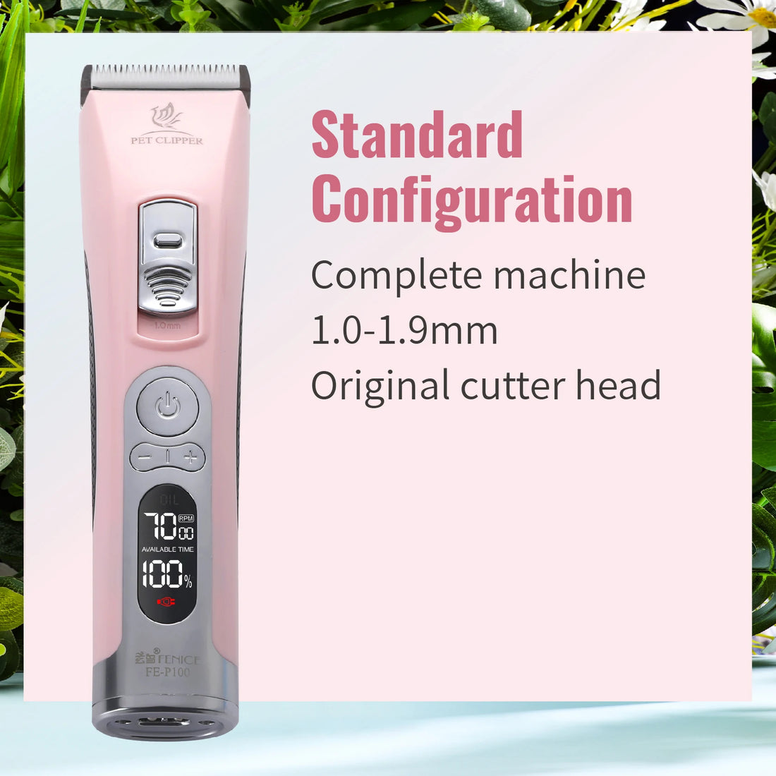 Fenice Cordless Rechargeable Pet Hair Clipper Grooming Trimmer Machine