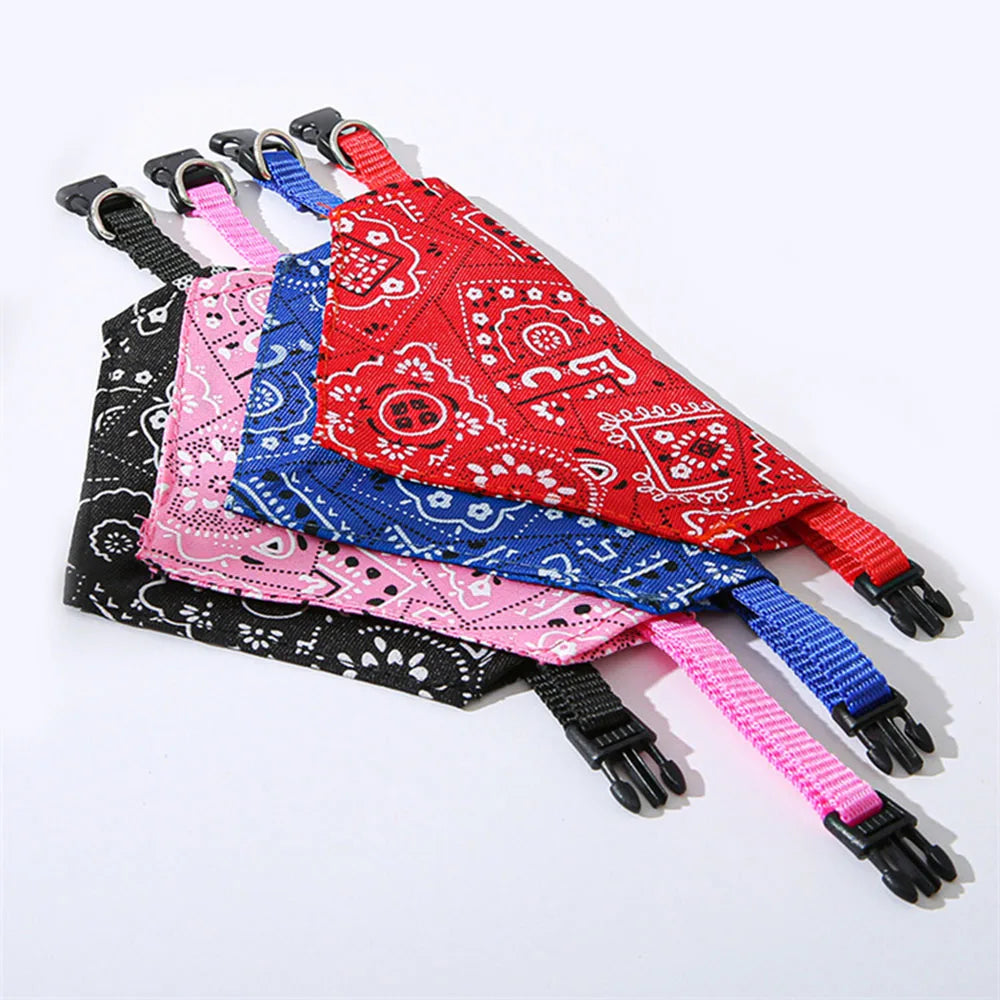 Adjustable Dog Bandana Collar Scarf for Dogs Cats Puppies